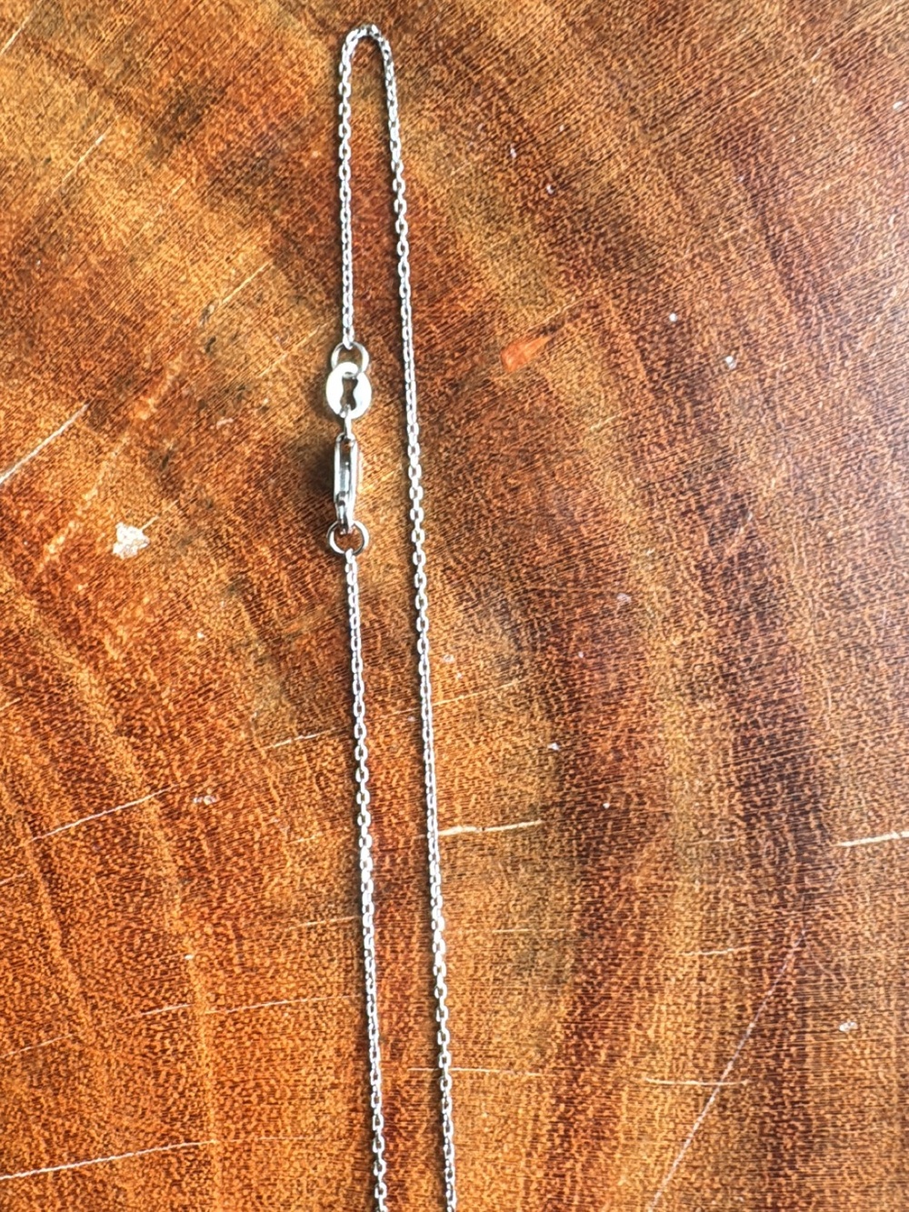 14k WG Cable Chain Necklace